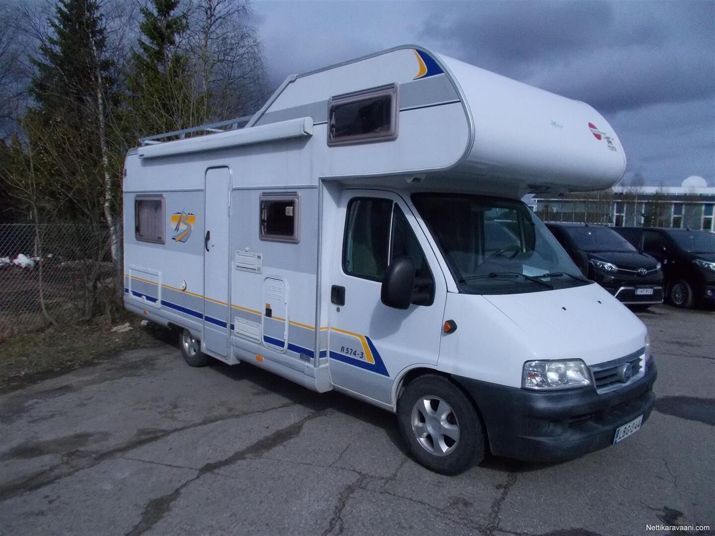 Bürstner Ducato Fiat A 574 2004 Matkailuauto Nettikaravaani