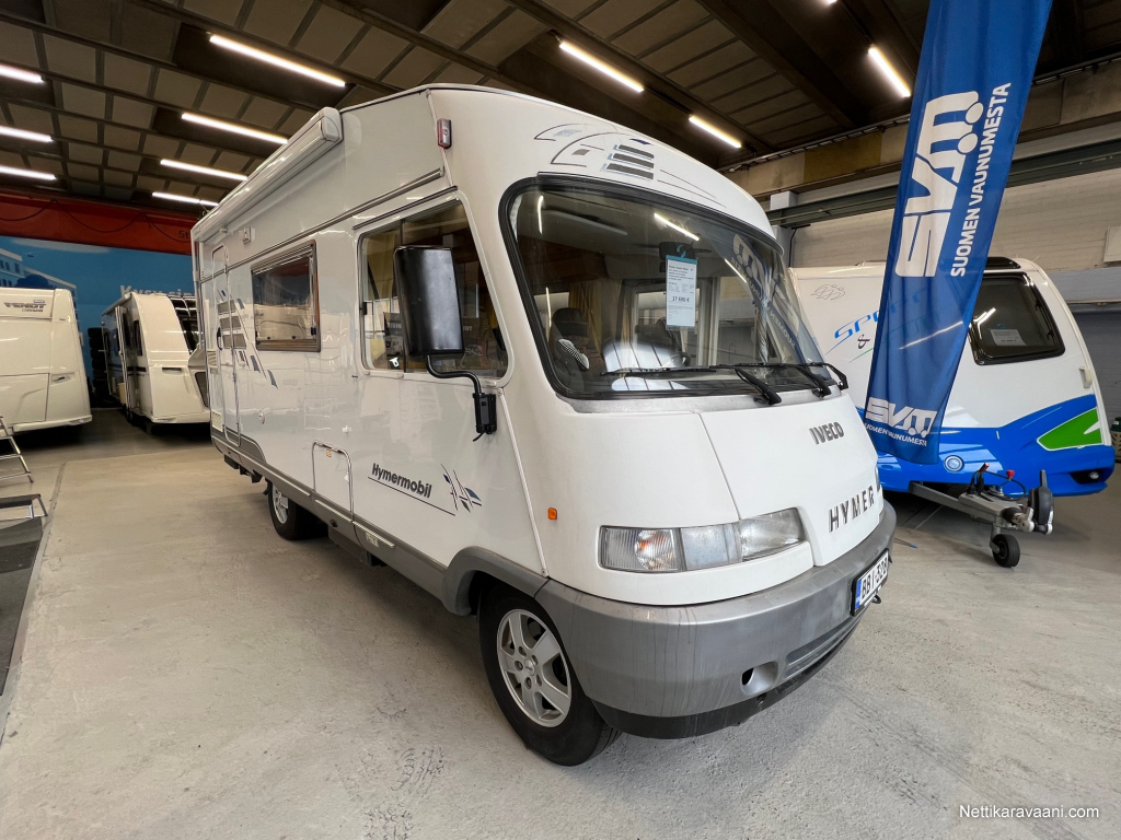 Hymer Classic B544, Fiat Hyvin pidetty ja huollettu klassikko-Hymer!Isolla  kantavuudella! uusittu Truma-lämmitys kaasulla ja sähköllä 1997 - Travel  truck - Intergrated - Nettikaravaani